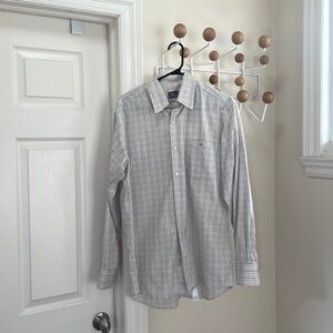 Lacoste - Casual Long Sleeve Button Down - Blue Pink - Size M